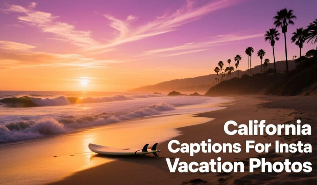 California Captions For Insta Vacation Photos