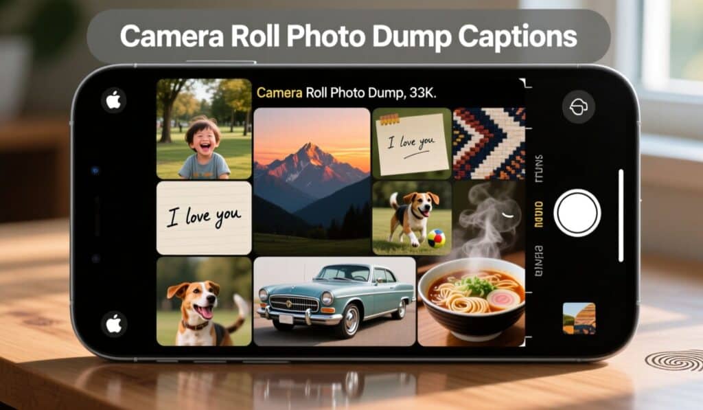 Camera Roll Photo Dump Captions