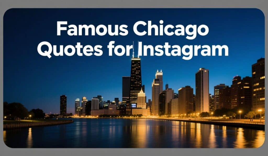 Famous Chicago Quotes for Instagram 