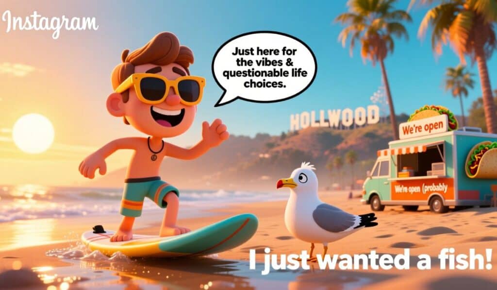 Funny California Instagram Captions