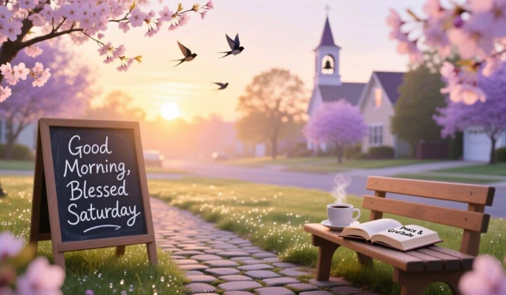 Good morning Bless or blessed Saturday