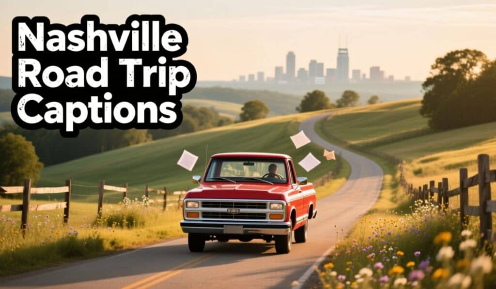 Nashville Road Trip Captions