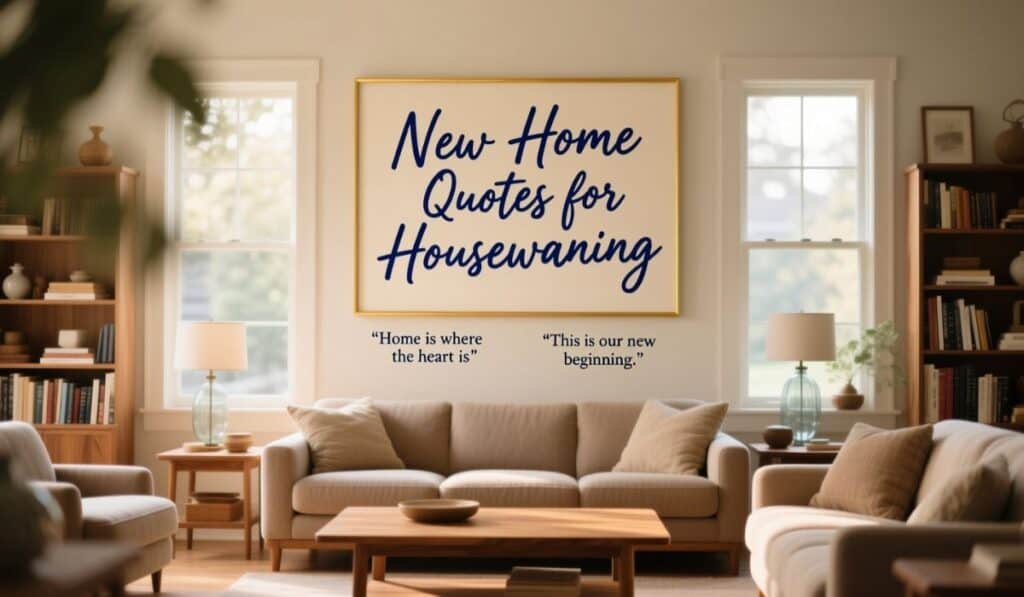New Home Quotes for Housewarming