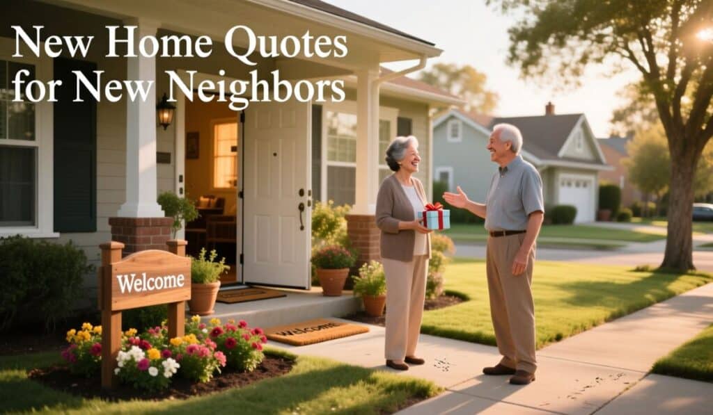 New Home Quotes for New Neighbors