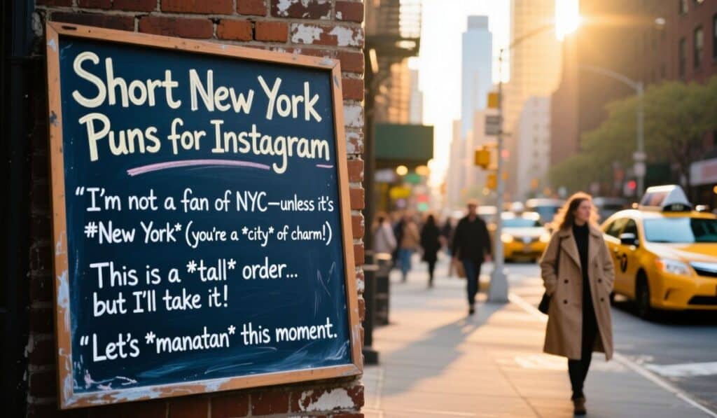 Short New York Puns for Instagram