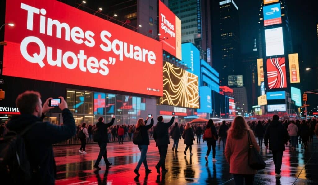 Times Square Quotes
