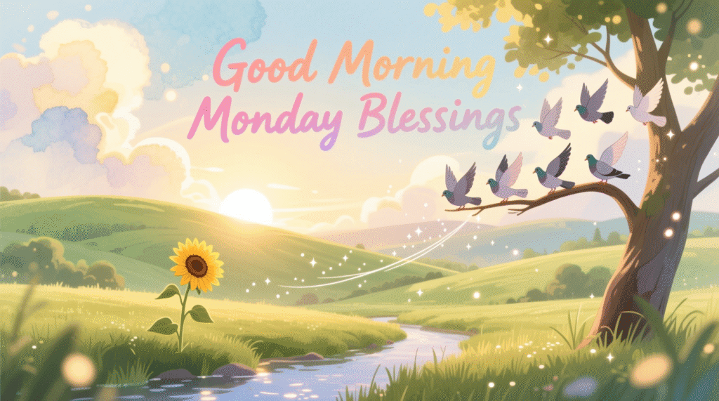 Good Morning Monday Blessings Gif