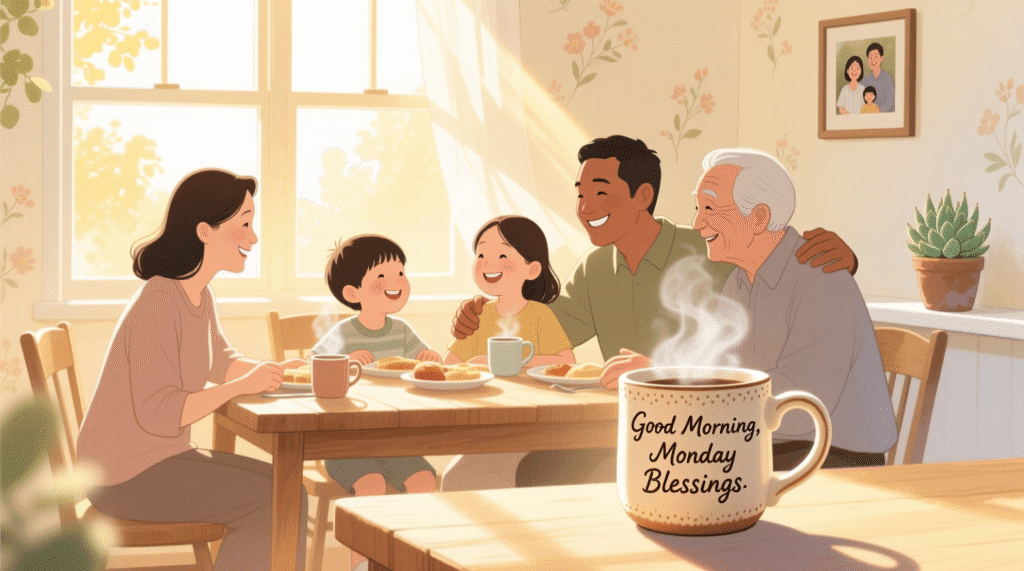 Good Morning, Monday Blessings for Family Members