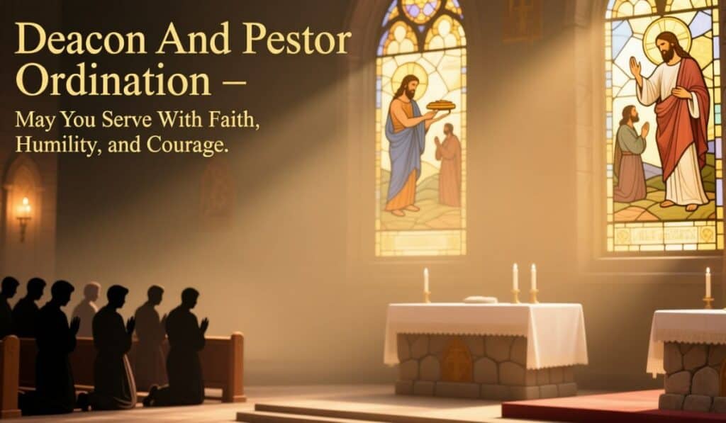 Deacon And Pastor Ordination Message