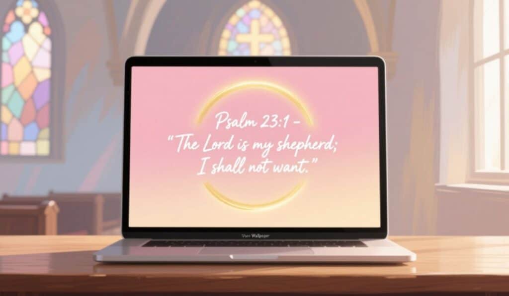 How to Create Your Own Bible Verse Laptop Wallpaper