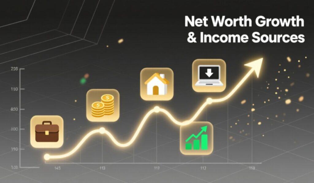Net Worth Growth and Income Sources