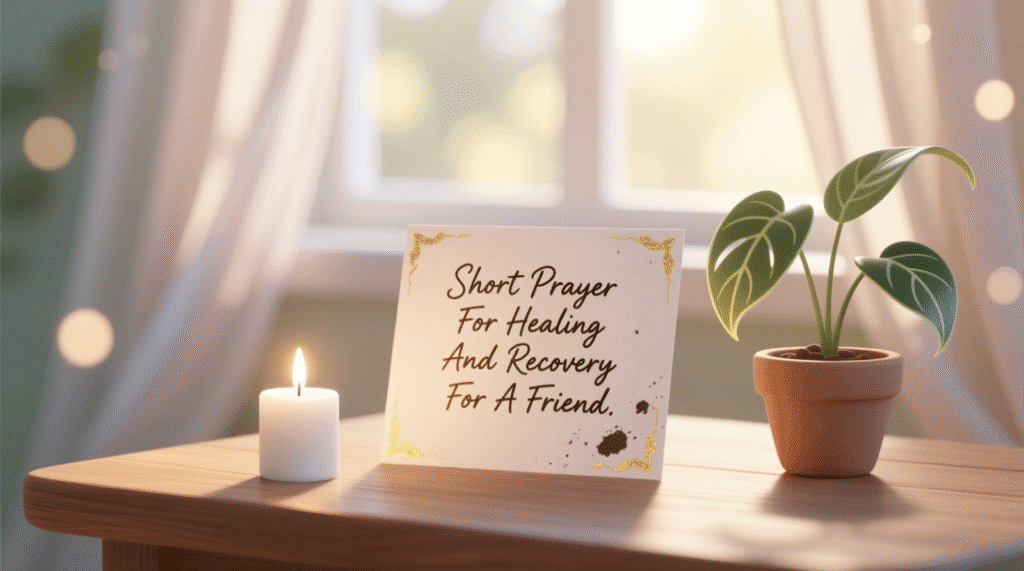 Short Prayer For Healing And Recovery For A Friend