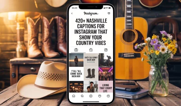 420+ Nashville Captions for Instagram That Show Your Country Vibes