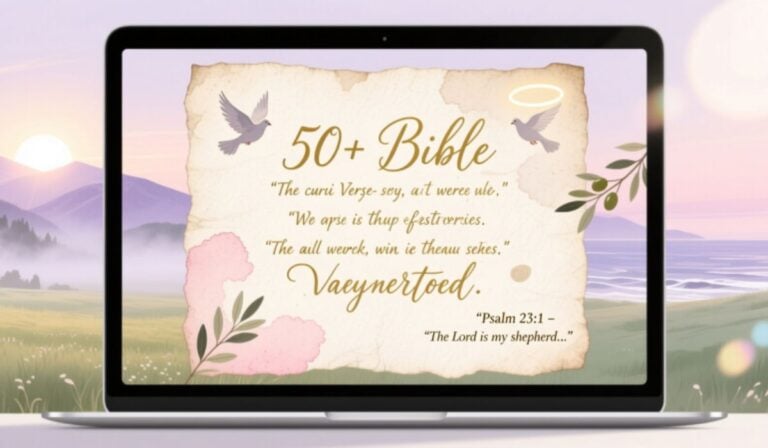 50+ Beautiful Aesthetic Bible Verse Laptop Wallpaper