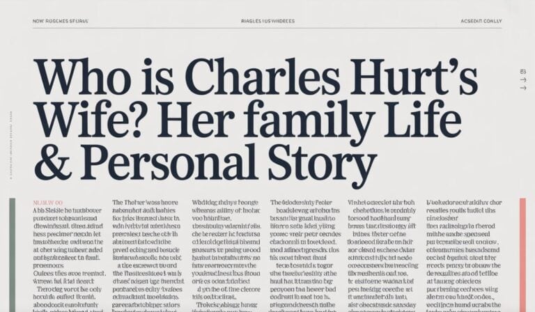 Heartbroken Stephanie Hurt: Who Is Charles Hurt's Wife? Her Family Life & Personal Story"