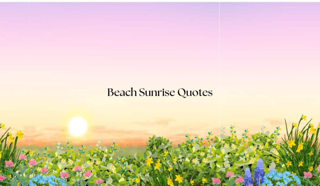 Beach Sunrise Quotes