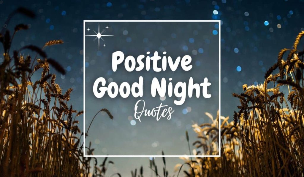 Positive Good Night Quotes