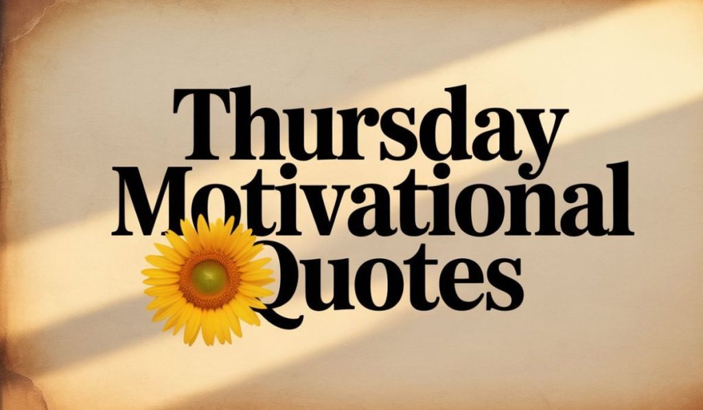 Thursday Motivational Quotes
